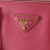 Prada AB Prada Pink Saffiano Leather Mini Lux Galleria Double Zip Satchel Italy