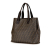 Fendi B Fendi Brown Coated Canvas Fabric Zucca Spalmati Tote Italy