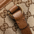 Gucci B Gucci Brown Beige Canvas Fabric Small GG Bree Satchel Italy