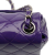 Chanel AB Chanel Purple Dark Purple Patent Leather Leather Mini Square Classic Patent Single Flap Italy