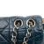 Chanel B Chanel Blue Navy Calf Leather CC Quilted Perforated Aged skin Flap France