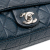 Chanel B Chanel Blue Navy Calf Leather CC Quilted Perforated Aged skin Flap France
