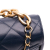Chanel AB Chanel Blue Navy Calf Leather Mini CC Quilted skin Round Moon Messenger Flap Italy