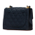 Chanel B Chanel Black Satin Fabric Mini Square Quilted Single Flap France