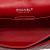 Chanel Classic Double Flap Medium Lambskin Leather Matelassè Shoulder Bag Red