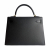 Hermès Kelly 32 Epsom Leather Sellier Top-handle Handbag Black