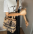 Christian Dior Lady Dior D-Lite Medium Embroidered Jute Dior-Union Beige Bag