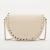 Valentino Rockstuds Leather Saddle Bag Beige