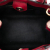 Burberry B Burberry Red Calf Leather Small Grainy skin and House Check Banner Satchel Italy