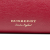 Burberry B Burberry Red Calf Leather Small Grainy skin and House Check Banner Satchel Italy