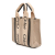 Chloé B Chloé Brown Beige Canvas Fabric Small Woody Tote Italy
