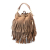 Saint Laurent B Saint Laurent Brown Suede Leather Small Emmanuelle Fringe Bucket Bag Italy