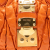 Miu Miu B Miu Miu Orange Lambskin Leather Leather Matelasse Lambskin Coffer Satchel Turkey