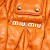 Miu Miu B Miu Miu Orange Lambskin Leather Leather Matelasse Lambskin Coffer Satchel Turkey