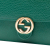 Gucci AB Gucci Green Calf Leather Interlocking G Dollar skin Wallet on Chain Italy