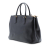 Prada B Prada Black Saffiano Leather Large Lux Galleria Double Zip Tote Italy