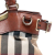 Burberry B Burberry Brown Light Brown Canvas Fabric Small House Check Bridle Hepburn Satchel Italy