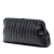 Chanel AB Chanel Black Lambskin Leather Leather Quilted Lambskin Mademoiselle Ligne Clutch France