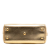 Saint Laurent B Saint Laurent Gold Calf Leather Baby Metallic Classic Duffle Satchel Italy