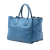 Prada B Prada Blue Calf Leather Vitello Daino Front Pocket Open Convertible Tote Turkey