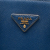 Prada B Prada Blue Saffiano Leather Extra Large Lux Promenade Satchel Italy