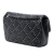Chanel AB Chanel Black Calf Leather Small Quilted Distressed skin Studded Metal Beauty Flap Italy
