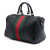 Gucci B Gucci Black Calf Leather skin Web Joy Boston Bag Italy