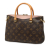 Louis Vuitton B Louis Vuitton Brown with Pink Monogram Canvas Fabric Monogram Pallas BB France