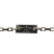 Louis Vuitton AB Louis Vuitton Silver Palladium Metal Plated Damier Black Necklace Italy