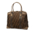 Fendi AB Fendi Brown Canvas Fabric Large Zucca Mixed Media Tote Italy