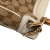Gucci B Gucci Brown Beige with White Canvas Fabric GG Bamboo Diana Satchel Italy
