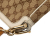 Gucci B Gucci Brown Beige with White Canvas Fabric GG Bamboo Diana Satchel Italy