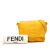 Fendi B Fendi Yellow Nylon Fabric Medium Econyl Baguette Crossbody Italy