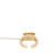 Chanel AB Chanel Gold Gold Plated Metal CC Rhinestone Logo Cuff Bracelet and Ring Set France