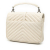 Saint Laurent White Medium Chevron Sheepskin Monogram College Satchel Italy