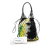 Prada AB Prada Black with Multi Calf Leather Mesh and Tie Dye Printed Tessuto Bucket Bag Italy