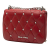 Miu Miu B Miu Miu Red Calf Leather Studded Matelasse Crossbody Turkey