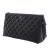 Chanel AB Chanel Black Caviar Leather Leather CC Quilted Caviar Toiletry Pouch France