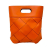Bottega Veneta AB Bottega Veneta Orange Calf Leather Small French skin Slip Tote Italy