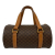 Celine AB Celine Brown Coated Canvas Fabric Macadam Boston Bag France