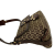 Fendi AB Fendi Brown Canvas Fabric Zucchino Flap Shoulder Bag Italy