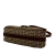 Fendi AB Fendi Brown Canvas Fabric Zucchino Flap Shoulder Bag Italy