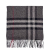 Burberry Check Cashmere Scarve Giant Motif Grey