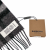 Burberry Check Cashmere Scarve Giant Motif Grey