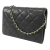 Chanel AB Chanel Black Caviar Leather Leather Classic Caviar Flap Wallet on Chain Italy