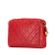 Chanel B Chanel Red Calf Leather CC Quilted Caviar Chain Camera Bag Italy