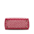 Christian Dior AB Dior Red with White Canvas Fabric DiorAmour Medium Embroidered Dots Lady D Lite Italy
