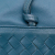 Bottega Veneta B Bottega Veneta Blue Nappa Leather Leather Intrecciato Trimmed Nappa Flap Crossbody Italy