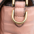Fendi B Fendi Pink Calf Leather Zucca Embossed Baguette Satchel Italy
