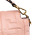 Fendi B Fendi Pink Calf Leather Zucca Embossed Baguette Satchel Italy